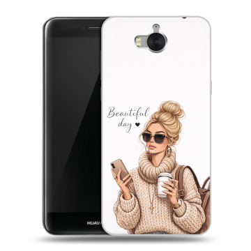 Силиконовый чехол на Huawei Y5 (2017) с принтом женский Силиконовый чехол на Huawei Y5 (2017) с принтом женский