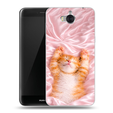 Силиконовый чехол на Huawei Y5 (2017) с принтом женский