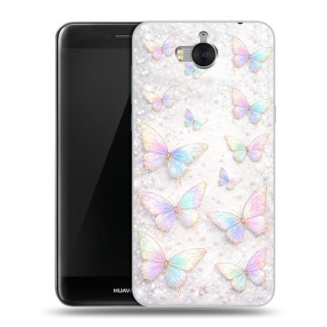 Силиконовый чехол на Huawei Y5 (2017) с принтом женский