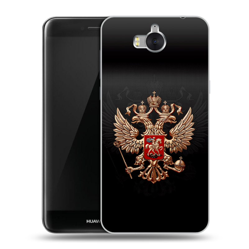 Пластиковый чехол на Huawei Y5 (2017) с принтом Герб России Пластиковый чехол на Huawei Y5 (2017) с принтом Герб России