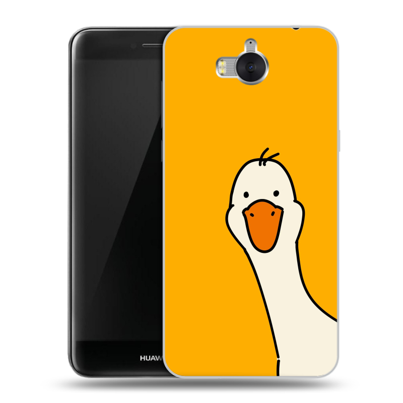 Силиконовый чехол на Huawei Y5 (2017) с принтом Утка Силиконовый чехол на Huawei Y5 (2017) с принтом Утка