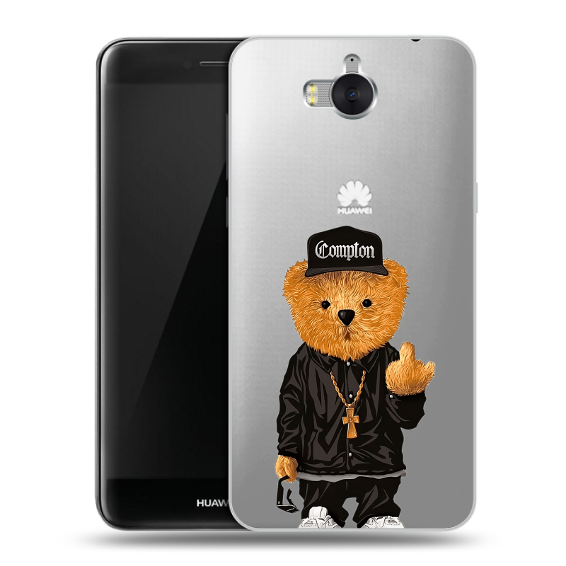 Силиконовый чехол на Huawei Y5 (2017) с принтом Мишка Силиконовый чехол на Huawei Y5 (2017) с принтом Мишка