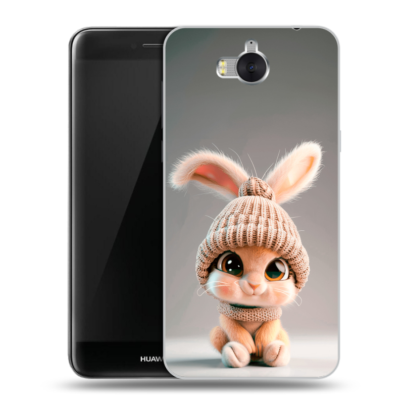Пластиковый чехол на Huawei Y5 (2017) с принтом Кролик Пластиковый чехол на Huawei Y5 (2017) с принтом Кролик