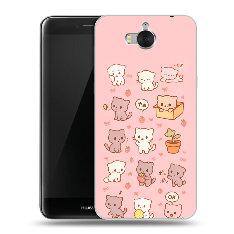 Пластиковый чехол на Huawei Y5 (2017) с принтом Hello Kitty Хелоу Кити Пластиковый чехол на Huawei Y5 (2017) с принтом Hello Kitty Хелоу Кити