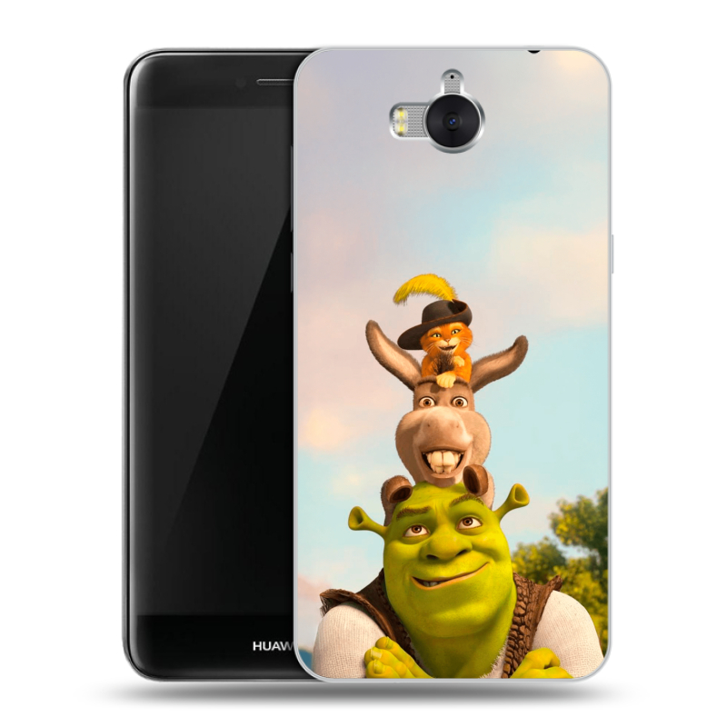 Силиконовый чехол на Huawei Y5 (2017) с принтом Шрек Shrek Силиконовый чехол на Huawei Y5 (2017) с принтом Шрек Shrek
