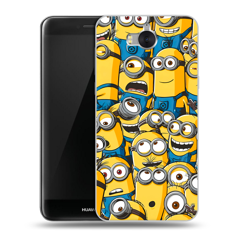Силиконовый чехол на Huawei Y5 (2017) с принтом Миньоны Силиконовый чехол на Huawei Y5 (2017) с принтом Миньоны