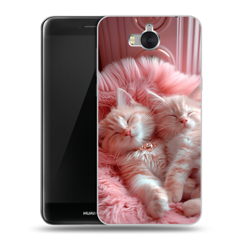Силиконовый чехол на Huawei Y5 (2017) с принтом котята котики Силиконовый чехол на Huawei Y5 (2017) с принтом котята котики