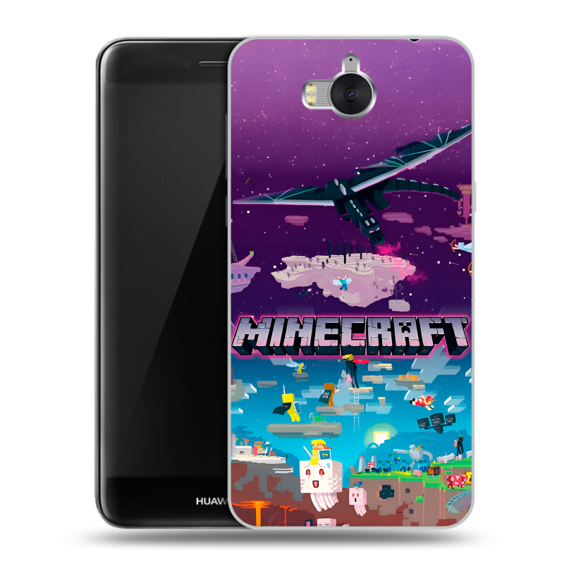 Силиконовый чехол на Huawei Y5 (2017) с принтом Майнкрафт Minecraft Силиконовый чехол на Huawei Y5 (2017) с принтом Майнкрафт Minecraft