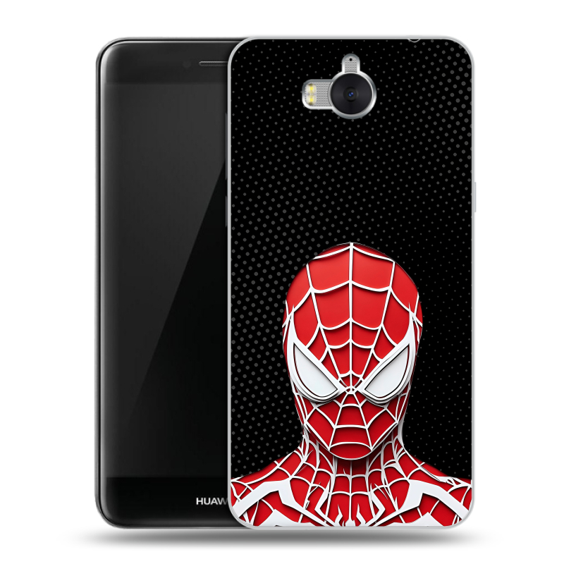 Силиконовый чехол на Huawei Y5 (2017) с принтом человек паук spiderman Силиконовый чехол на Huawei Y5 (2017) с принтом человек паук spiderman