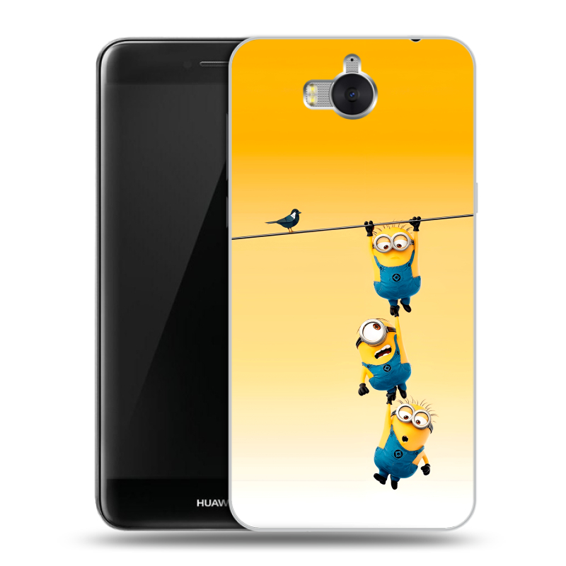 Пластиковый чехол на Huawei Y5 (2017) с принтом Миньоны Пластиковый чехол на Huawei Y5 (2017) с принтом Миньоны