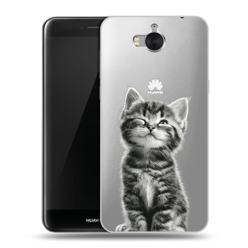 Силиконовый чехол на Huawei Y5 (2017) с принтом Котенок Силиконовый чехол на Huawei Y5 (2017) с принтом Котенок