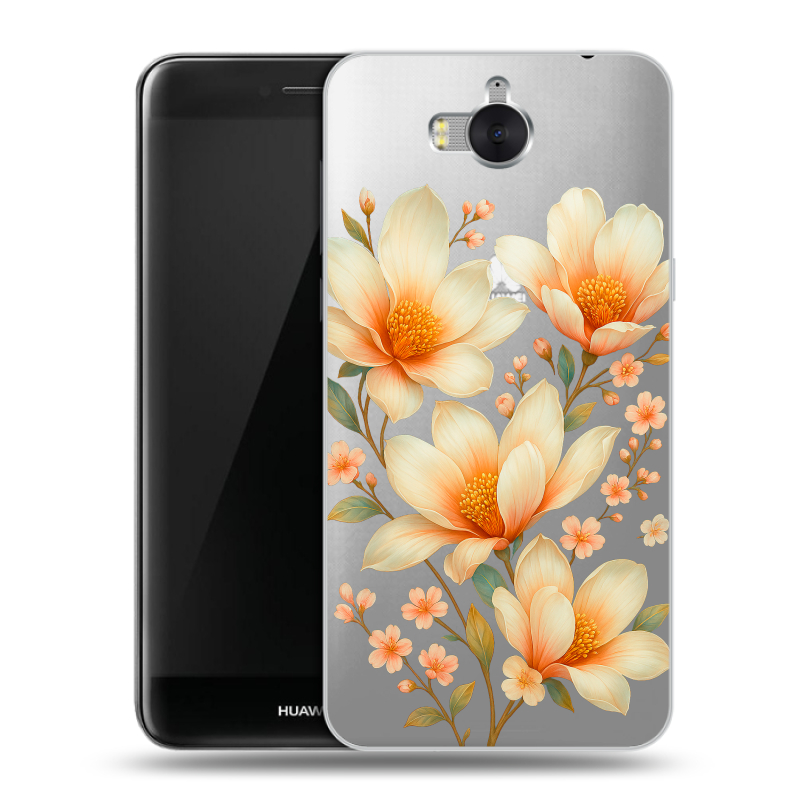 Силиконовый чехол на Huawei Y5 (2017) с принтом Цветы Силиконовый чехол на Huawei Y5 (2017) с принтом Цветы