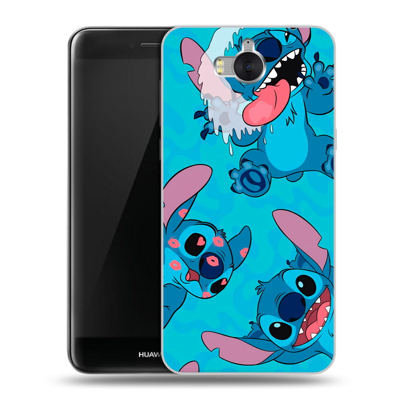 Пластиковый чехол на Huawei Y5 (2017) с принтом Лило и Стич Пластиковый чехол на Huawei Y5 (2017) с принтом Лило и Стич