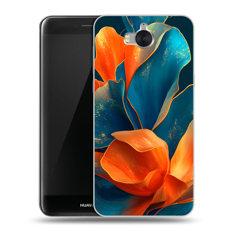 Силиконовый чехол на Huawei Y5 (2017) с принтом Цветы Силиконовый чехол на Huawei Y5 (2017) с принтом Цветы