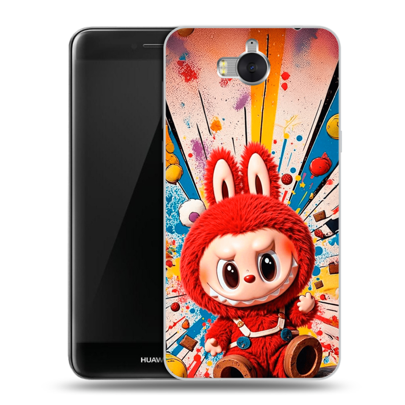Силиконовый чехол на Huawei Y5 (2017) с принтом Labubu Лабубу Силиконовый чехол на Huawei Y5 (2017) с принтом Labubu Лабубу