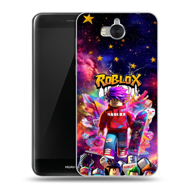 Пластиковый чехол на Huawei Y5 (2017) с принтом Roblox Роблокс Пластиковый чехол на Huawei Y5 (2017) с принтом Roblox Роблокс
