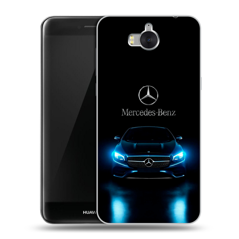 Пластиковый чехол на Huawei Y5 (2017) с принтом Mercedes Мерседес Пластиковый чехол на Huawei Y5 (2017) с принтом Mercedes Мерседес