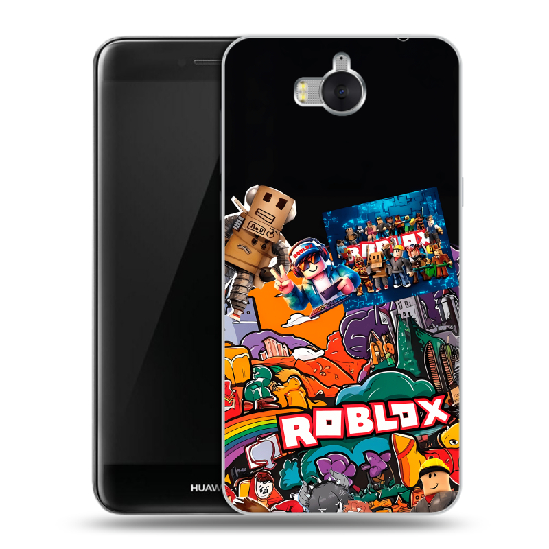 Пластиковый чехол на Huawei Y5 (2017) с принтом Roblox Роблокс Пластиковый чехол на Huawei Y5 (2017) с принтом Roblox Роблокс