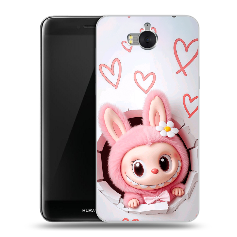 Пластиковый чехол на Huawei Y5 (2017) с принтом Labubu Лабубу Пластиковый чехол на Huawei Y5 (2017) с принтом Labubu Лабубу
