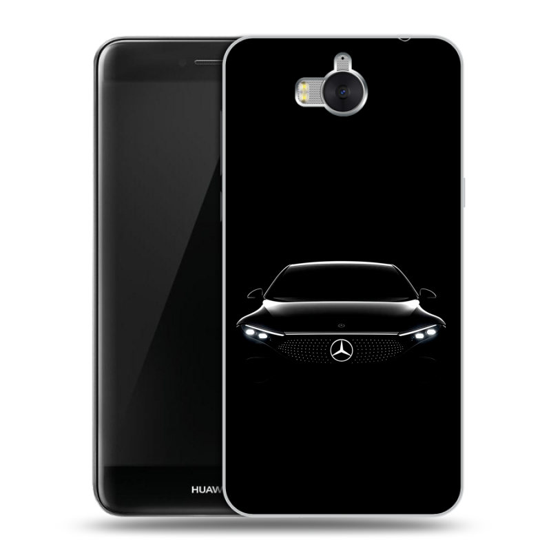 Силиконовый чехол на Huawei Y5 (2017) с принтом Mercedes Мерседес Силиконовый чехол на Huawei Y5 (2017) с принтом Mercedes Мерседес