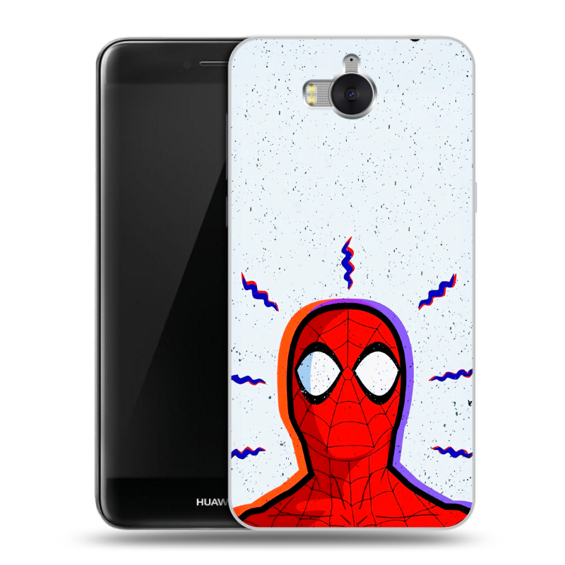 Пластиковый чехол на Huawei Y5 (2017) с принтом Spiderman Человек паук Пластиковый чехол на Huawei Y5 (2017) с принтом Spiderman Человек паук
