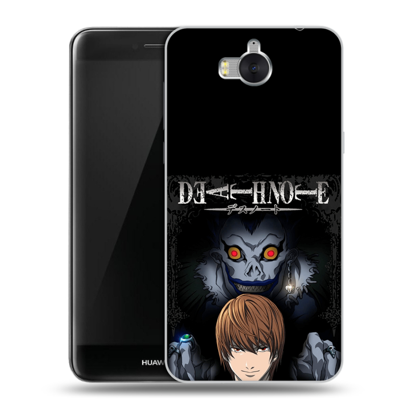 Пластиковый чехол на Huawei Y5 (2017) с принтом Death note Тетрадь смерти Пластиковый чехол на Huawei Y5 (2017) с принтом Death note Тетрадь смерти