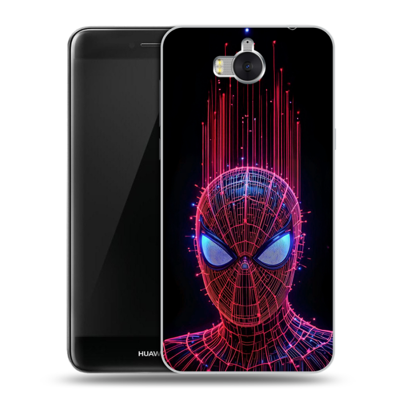 Пластиковый чехол на Huawei Y5 (2017) с принтом Spiderman Человек паук Пластиковый чехол на Huawei Y5 (2017) с принтом Spiderman Человек паук