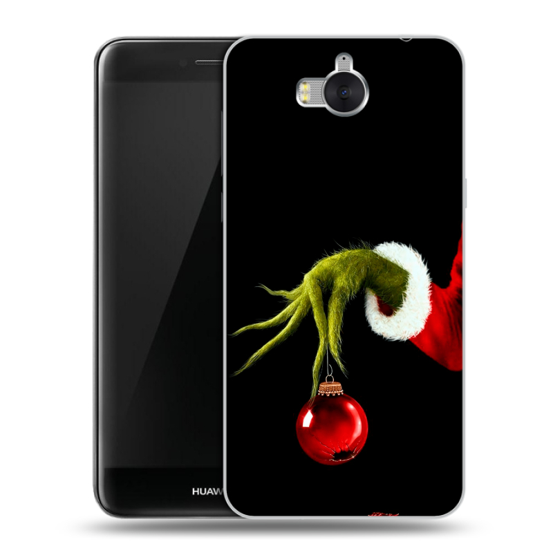 Пластиковый чехол на Huawei Y5 (2017) с принтом Новый год Гринч Пластиковый чехол на Huawei Y5 (2017) с принтом Новый год Гринч