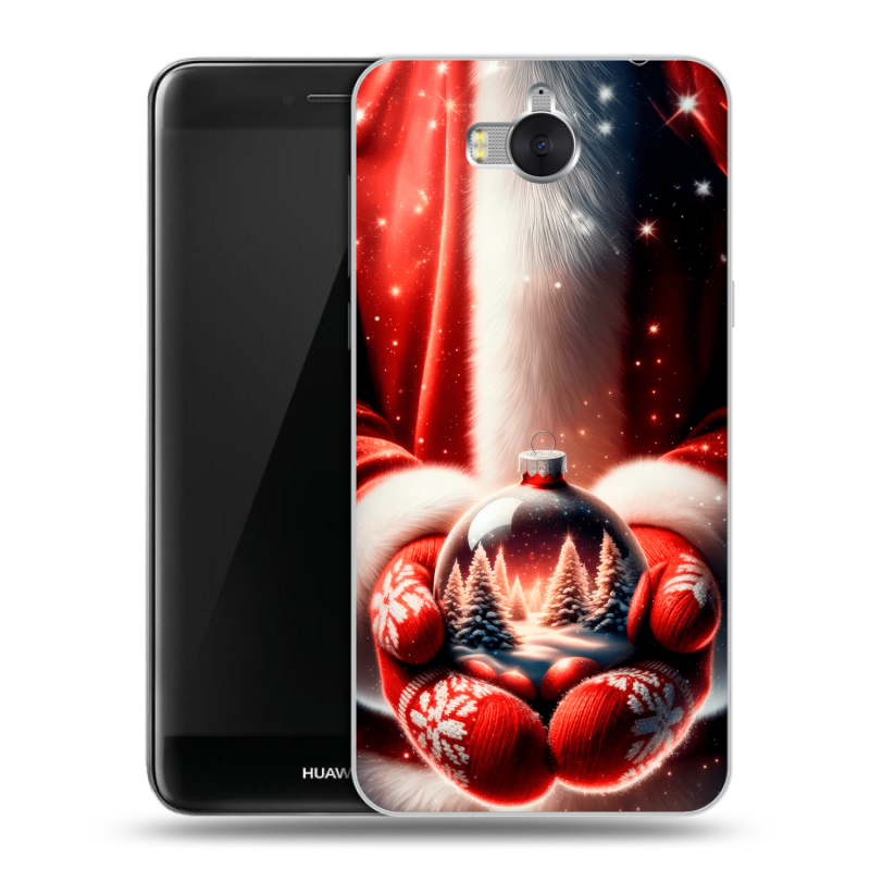 Силиконовый чехол на Huawei Y5 (2017) с принтом Новый год Силиконовый чехол на Huawei Y5 (2017) с принтом Новый год