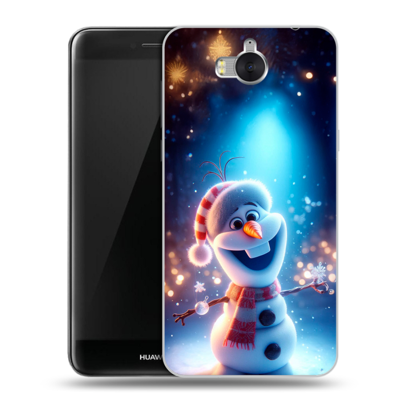 Силиконовый чехол на Huawei Y5 (2017) с принтом Новый год Силиконовый чехол на Huawei Y5 (2017) с принтом Новый год