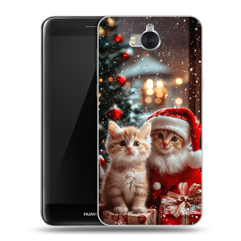 Пластиковый чехол на Huawei Y5 (2017) с принтом Новый год Пластиковый чехол на Huawei Y5 (2017) с принтом Новый год