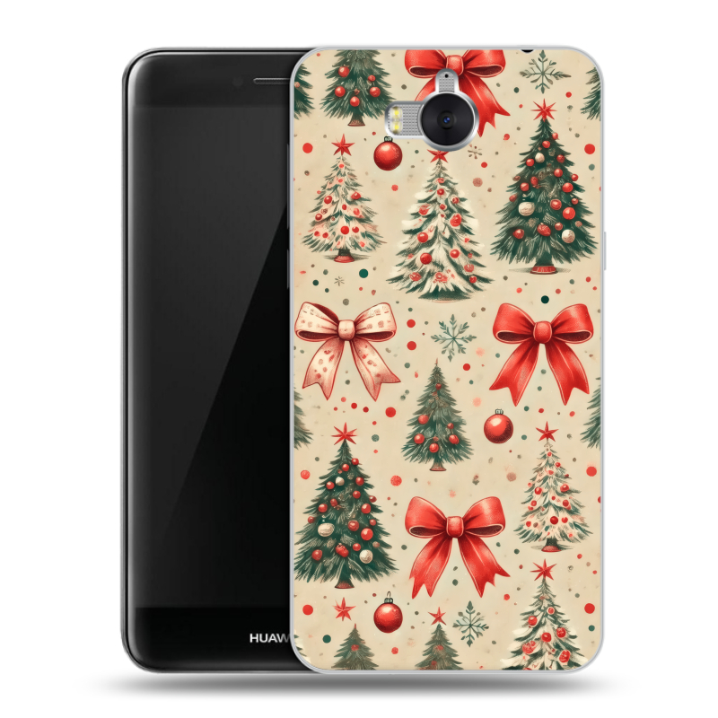 Силиконовый чехол на Huawei Y5 (2017) с принтом Новый год Силиконовый чехол на Huawei Y5 (2017) с принтом Новый год