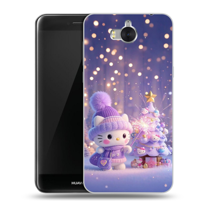 Пластиковый чехол на Huawei Y5 (2017) с принтом Новый год Пластиковый чехол на Huawei Y5 (2017) с принтом Новый год