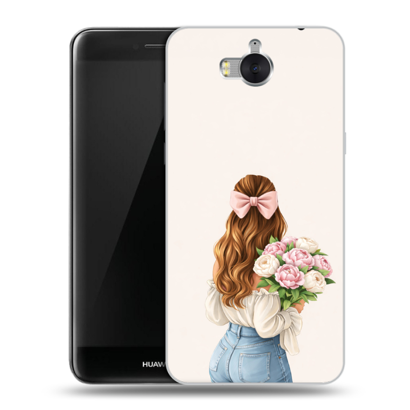 Силиконовый чехол на Huawei Y5 (2017) с принтом женский Силиконовый чехол на Huawei Y5 (2017) с принтом женский