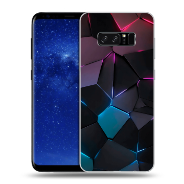 Силиконовый чехол на Samsung Galaxy Note 8 с принтом Геометрия неона Силиконовый чехол на Samsung Galaxy Note 8 с принтом Геометрия неона