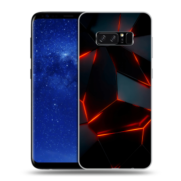 Силиконовый чехол на Samsung Galaxy Note 8 с принтом Яркие абстракции Силиконовый чехол на Samsung Galaxy Note 8 с принтом Яркие абстракции