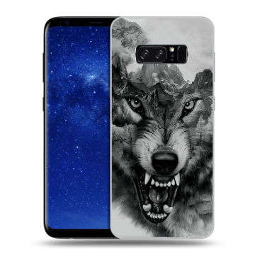 Силиконовый чехол на Samsung Galaxy Note 8 с принтом Волк Силиконовый чехол на Samsung Galaxy Note 8 с принтом Волк
