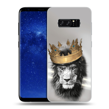 Силиконовый чехол на Samsung Galaxy Note 8 с принтом Лев с короной Силиконовый чехол на Samsung Galaxy Note 8 с принтом Лев с короной