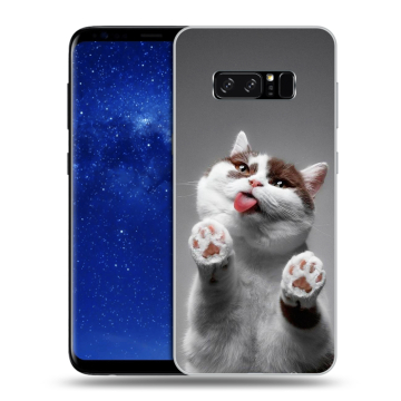 Силиконовый чехол на Samsung Galaxy Note 8 с принтом Коты Силиконовый чехол на Samsung Galaxy Note 8 с принтом Коты