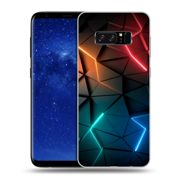 Силиконовый чехол на Samsung Galaxy Note 8 с принтом Абстракция неон Силиконовый чехол на Samsung Galaxy Note 8 с принтом Абстракция неон