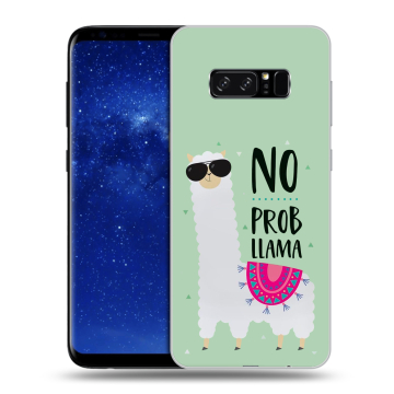 Силиконовый чехол на Samsung Galaxy Note 8 с принтом Лама Силиконовый чехол на Samsung Galaxy Note 8 с принтом Лама