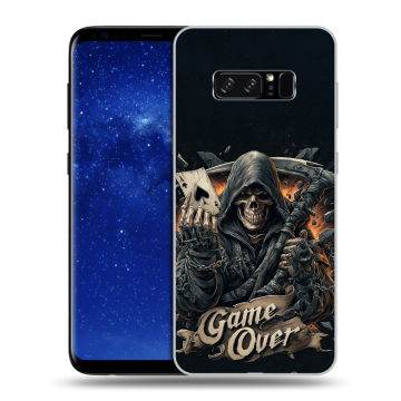 Силиконовый чехол на Samsung Galaxy Note 8 с принтом Скелет карты Силиконовый чехол на Samsung Galaxy Note 8 с принтом Скелет карты