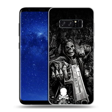 Силиконовый чехол на Samsung Galaxy Note 8 с принтом Скелет Силиконовый чехол на Samsung Galaxy Note 8 с принтом Скелет