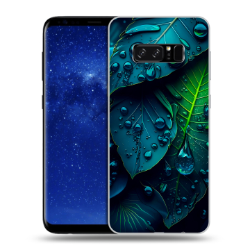 Силиконовый чехол на Samsung Galaxy Note 8 с принтом Листья Силиконовый чехол на Samsung Galaxy Note 8 с принтом Листья