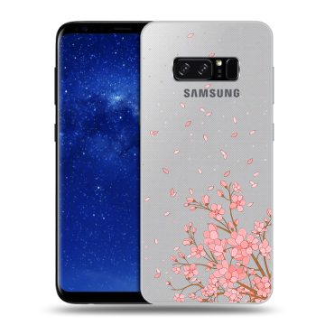 Силиконовый чехол на Samsung Galaxy Note 8 с принтом Ветка сакуры Силиконовый чехол на Samsung Galaxy Note 8 с принтом Ветка сакуры