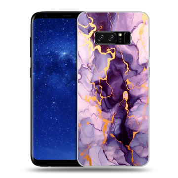 Силиконовый чехол на Samsung Galaxy Note 8 с принтом Мрамор