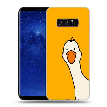Силиконовый чехол на Samsung Galaxy Note 8 с принтом Утка Силиконовый чехол на Samsung Galaxy Note 8 с принтом Утка
