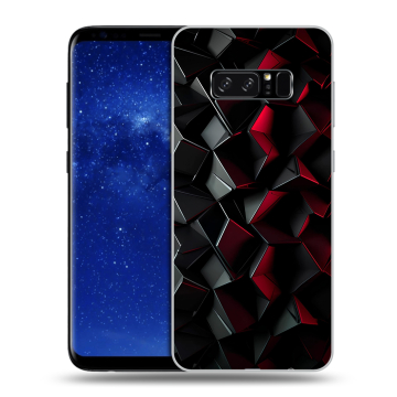 Силиконовый чехол на Samsung Galaxy Note 8 с принтом Абстракция