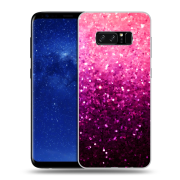 Силиконовый чехол на Samsung Galaxy Note 8 с принтом Блестки