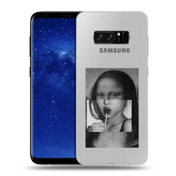 Силиконовый чехол на Samsung Galaxy Note 8 с принтом Мона Лиза Силиконовый чехол на Samsung Galaxy Note 8 с принтом Мона Лиза